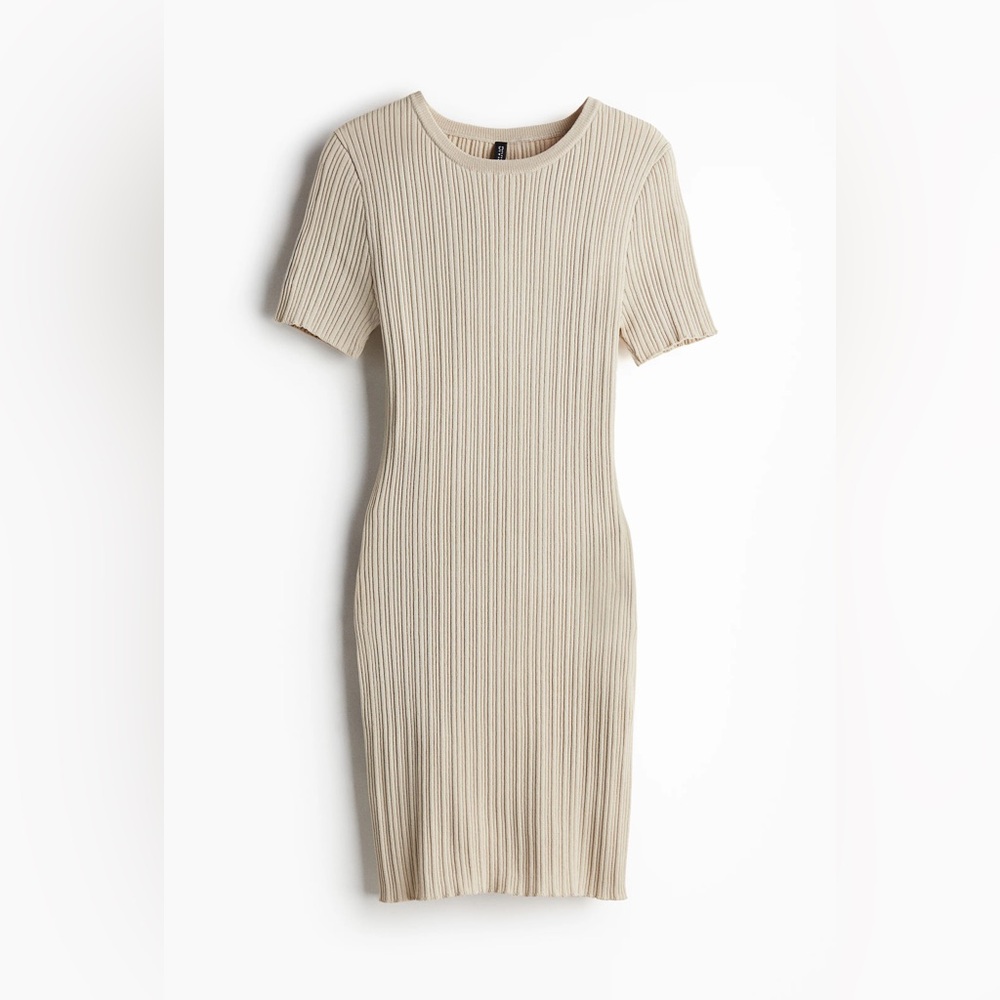 Bodycon Ribbed Knit Dress(2)